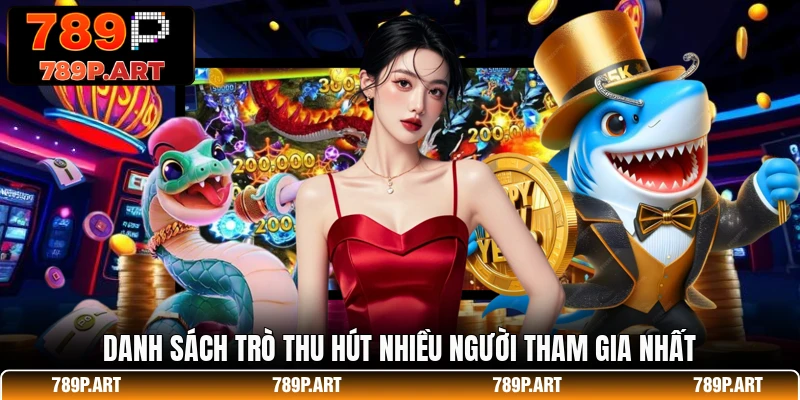 Danh sách trò thu hút nhiều người tham gia nhất